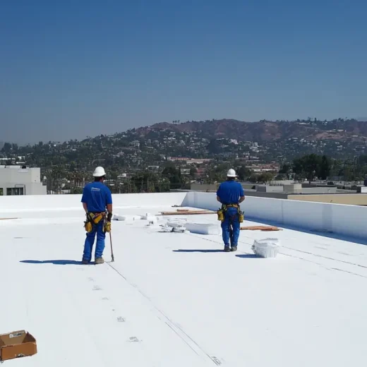 dima90__Two_roofers_in_blue_overalls_and_construction_helmets_o_09a9a3c7-aaf4-453d-b51f-d0b38e8881ad